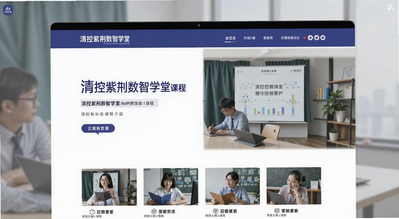清控紫荆数智学堂课程介绍页面预览图
