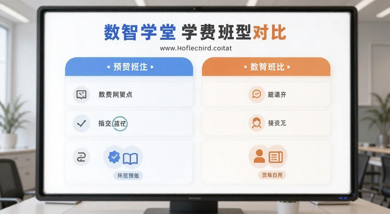 数智学堂学费班型对比图预览图