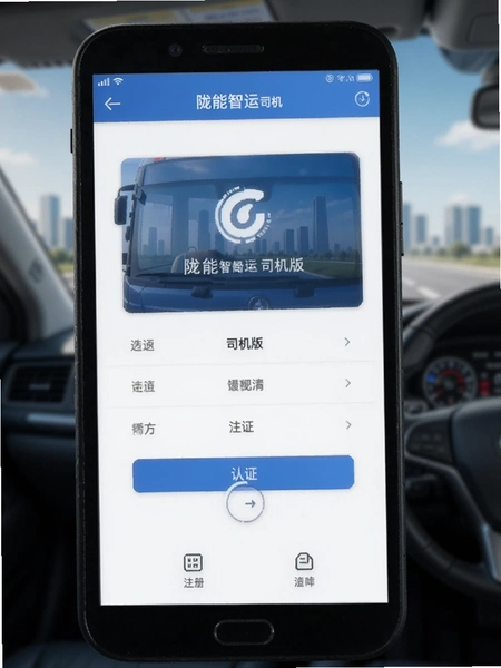 陇能智运司机版注册认证界面