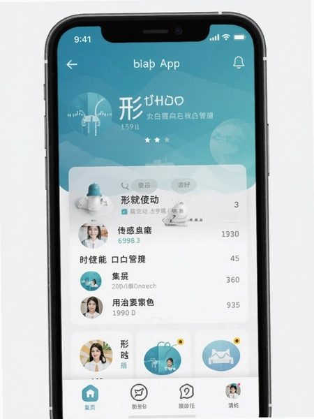 形白定制APP界面