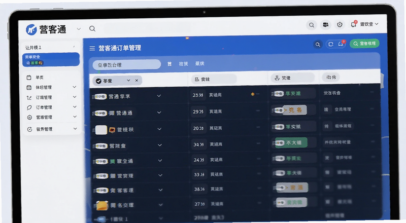 营客通订单管理列表页面