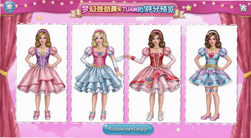 公主换装梦幻劲舞团服装搭配评分预览图