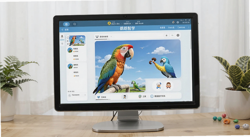 鹦鹉智学软件训练界面展示