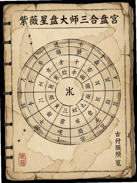紫薇星盘大师三合盘宫位古籍对照预览图