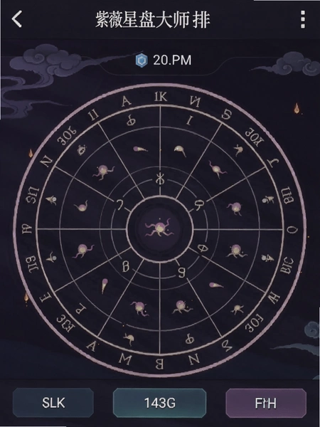 紫薇星盘大师排盘界面截图