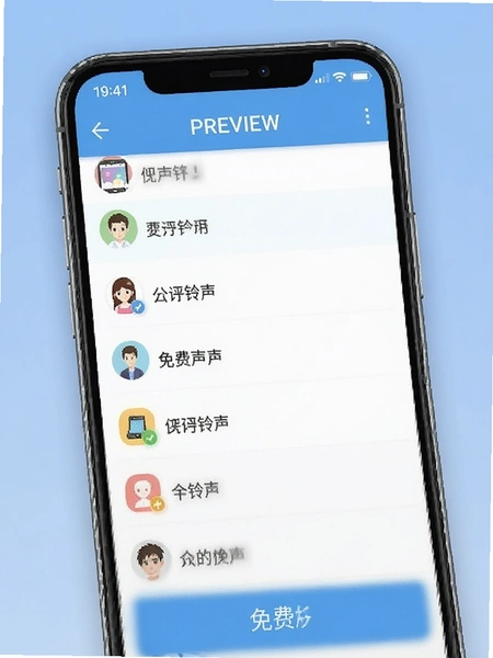 手机铃声免费版铃声列表页面预览图