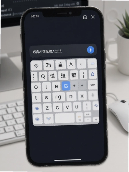 巧言AI键盘输入法切换界面
