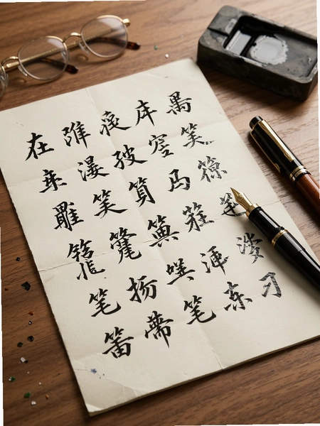 钢笔书法楷体字帖练习范例