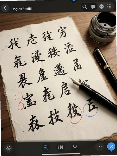 钢笔书法字帖生成界面截图
