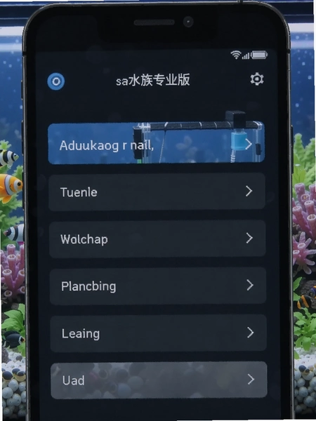 智能水族专业版定时设置页面预览图