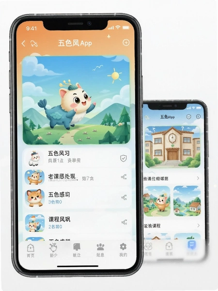 ��ɫ��App�γ�ѧϰ����Ԥ��ͼ