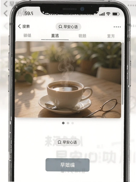 早安心语编辑界面操作截图