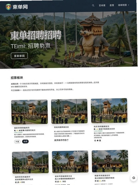 柬单网 招聘板块页面