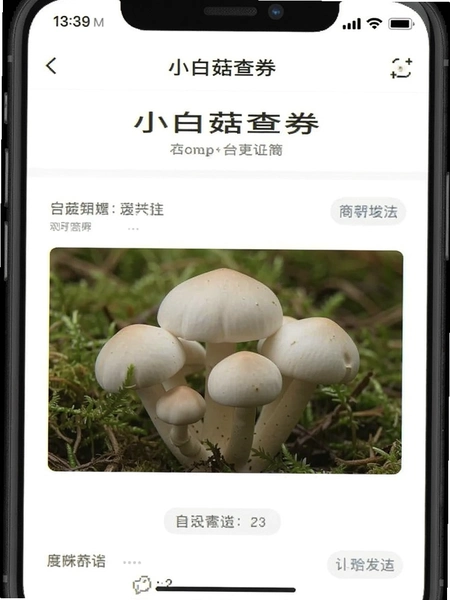 小白菇查券界面截图