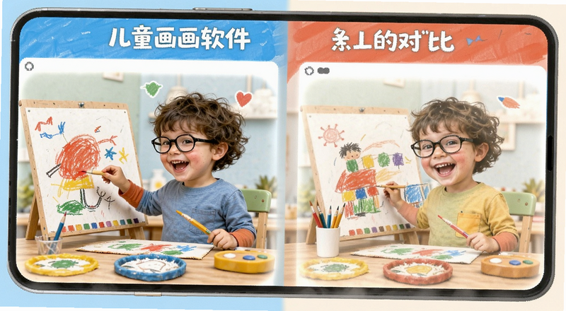 儿童画画软件功能对比图