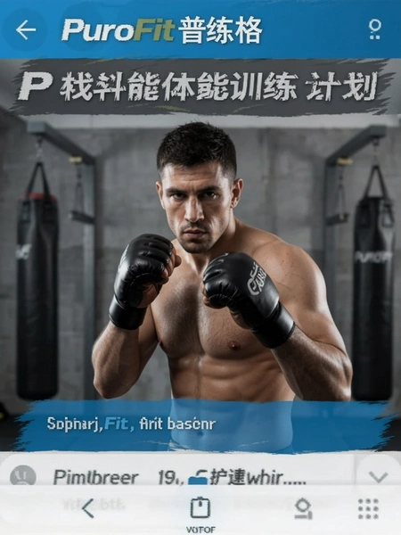PuroFit普练 格斗体能训练计划界面截图