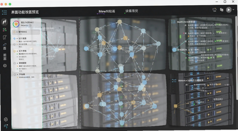 MewXAI绘画主界面功能分区预览图