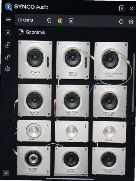 SYNCO Audio设备分组管理界面截图