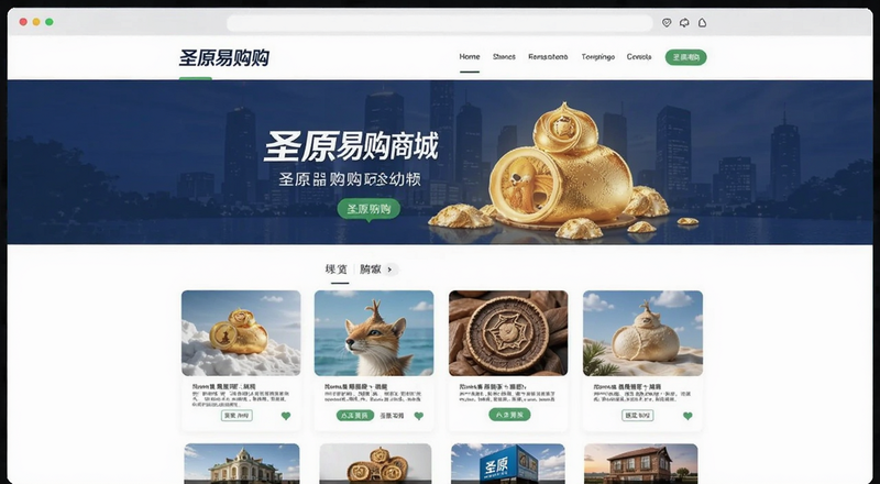 圣原易购商城首页界面预览图
