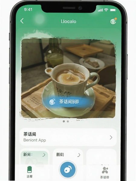 茶话间APP界面功能截图