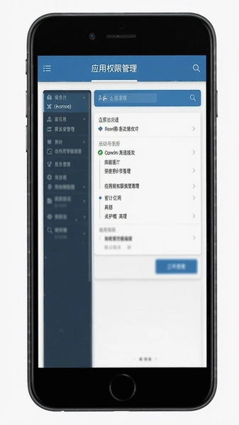 应用权限管理界面