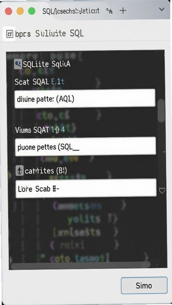 SQLlite SQL查询输入界面