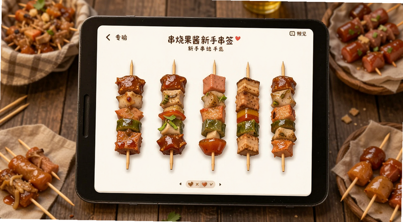 串烧果酱新手串签界面预览图