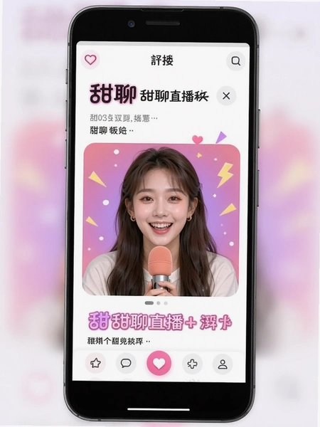 甜聊直播娱乐板块界面展示