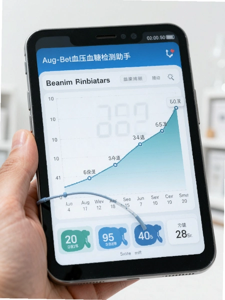 血压血糖检测助手-健康助手 趋势图表展示
