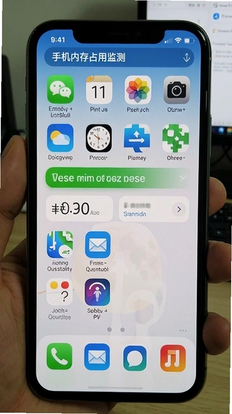 手机内存占用监测截图