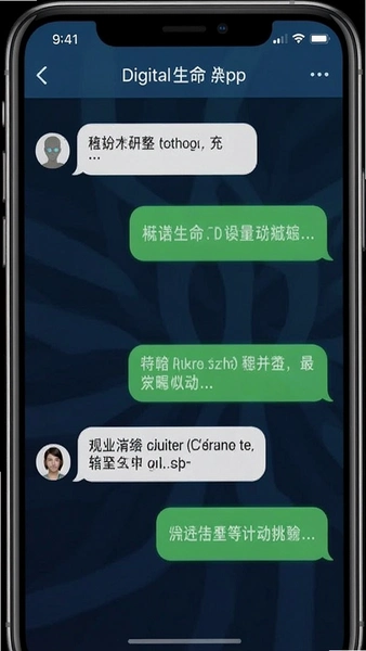 数字生命app聊天界面截图