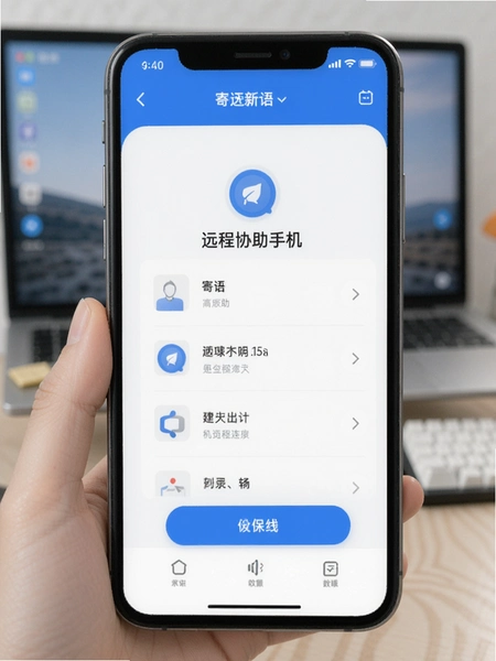寄语远程协助手机远程控制连接界面