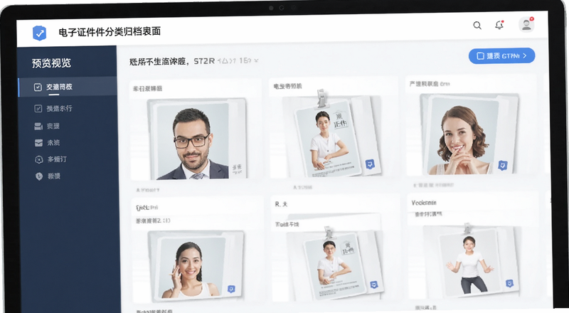 电子证件分类归档界面预览图