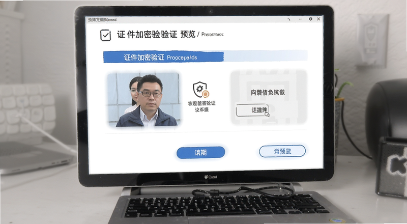 证件加密验证界面预览图