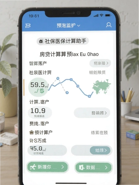 社保医保计算助手房贷计算器界面预览图