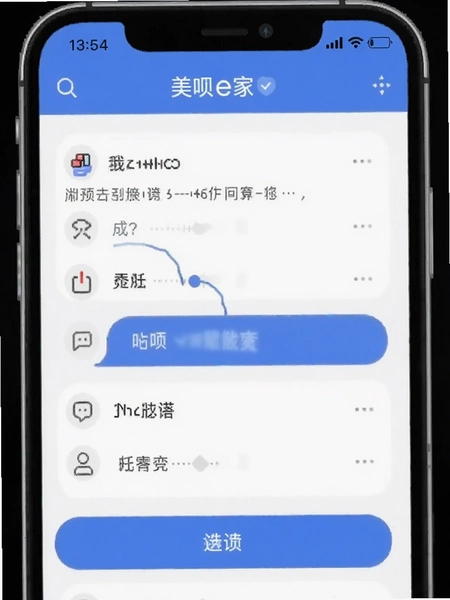 美呗e家智能问答界面截图