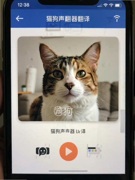 猫狗声音翻译器录音翻译界面