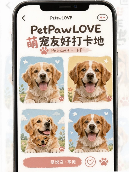 PetPawLOVE�ȳ��Ѻô򿨵�ҳ��չʾ