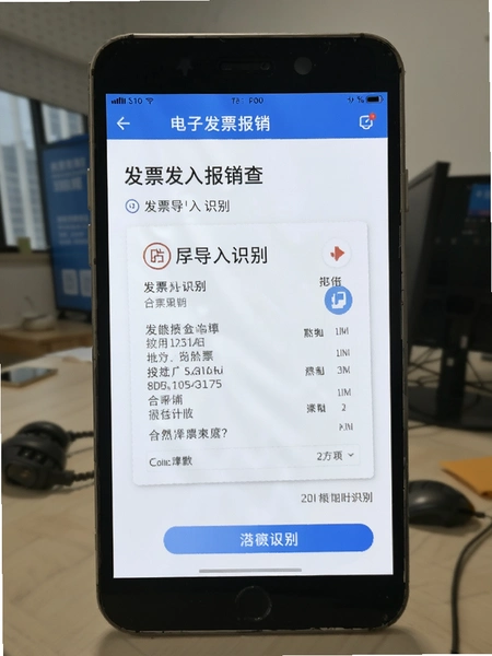 电子发票报销查 发票导入识别界面
