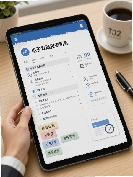 电子发票报销查 发票夹分类标签管理