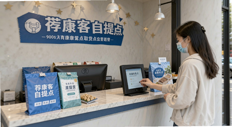 荐康客自提点取货柜台