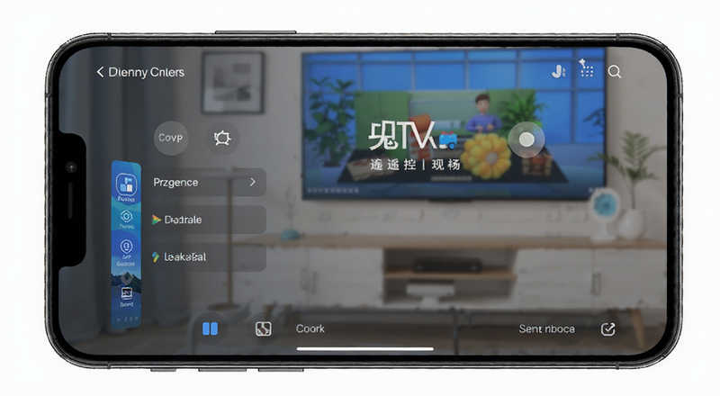 手机APP遥控电视连接设置界面