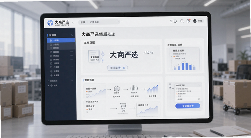 大商严选售后处理流程界面图