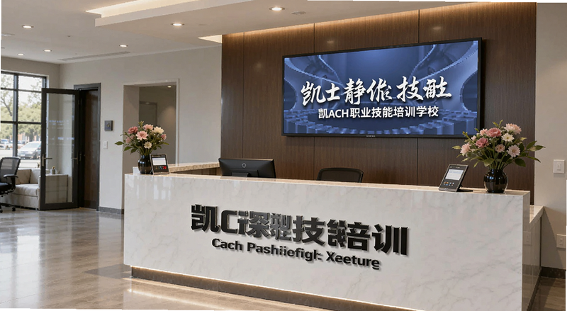 凯奇职业技能培训学校前台环境图
