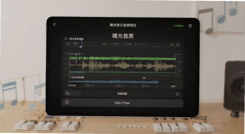 晴光音乐音质档位选择设置界面预览图