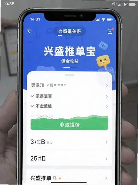 兴盛推单宝佣金收益页面手机截图
