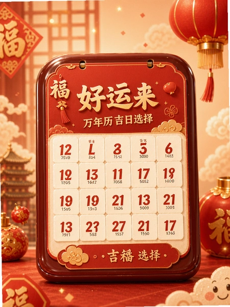 好运来万年历吉日选择功能