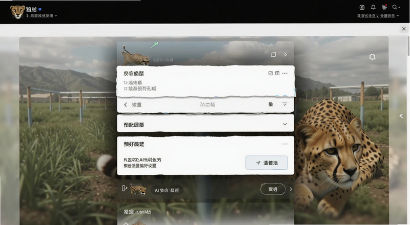 猎豹AI聚合配送偏好设置页面预览图