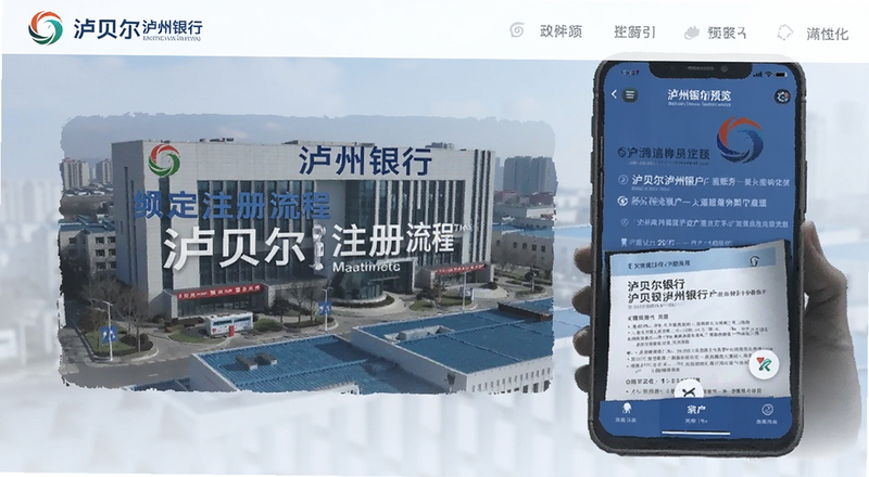 泸贝尔泸州银行账户绑定注册流程预览图