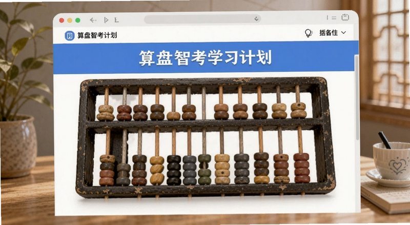 算盘智考学习计划页面预览图